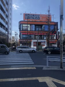 地下鉄の南阿佐ヶ谷駅a2出口から見える景色